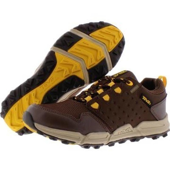 NEW TEVA‎ Sneakers Waterproof Hiking Trail Shoes J Wit Leather Size 8.5 or Y7 - Picture 1 of 7